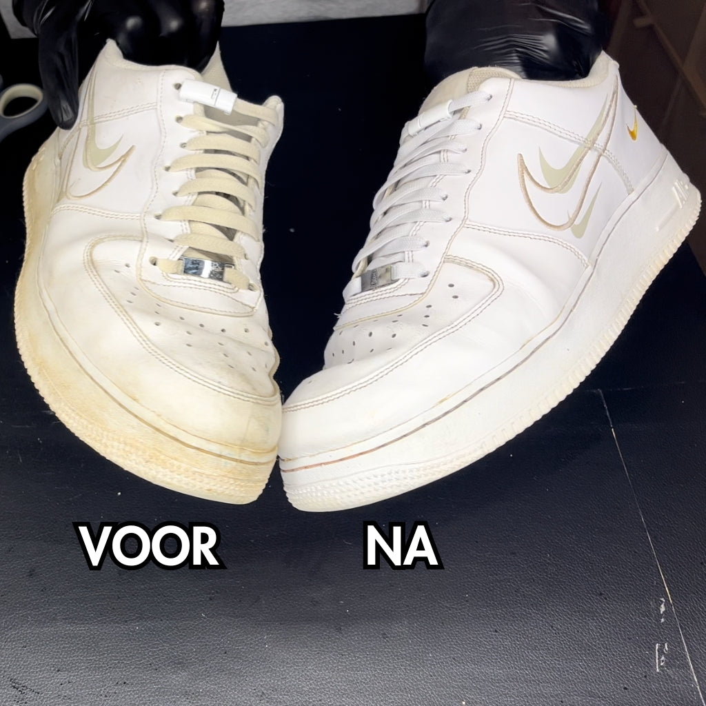 hoe maak je witte sneakers schoon
