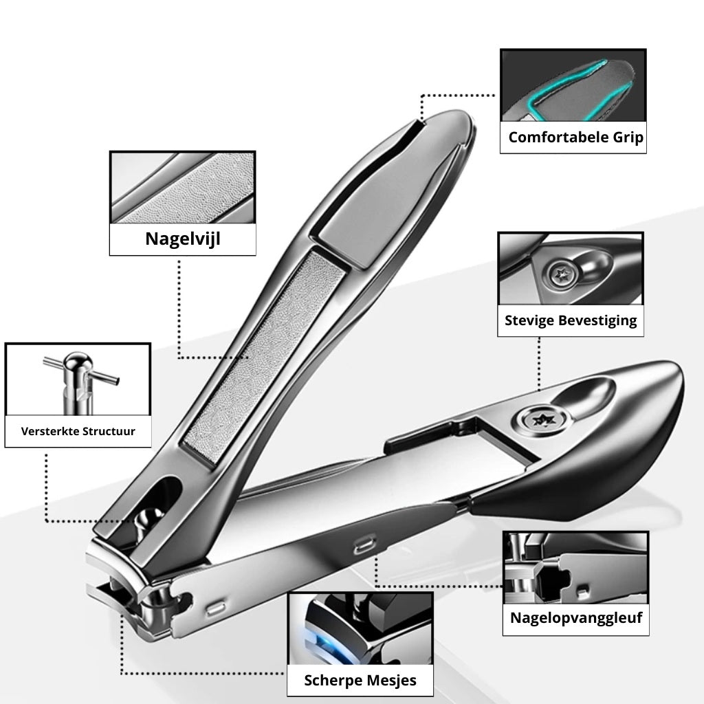 Robust nail clipper with collection bench - high-quality nail care