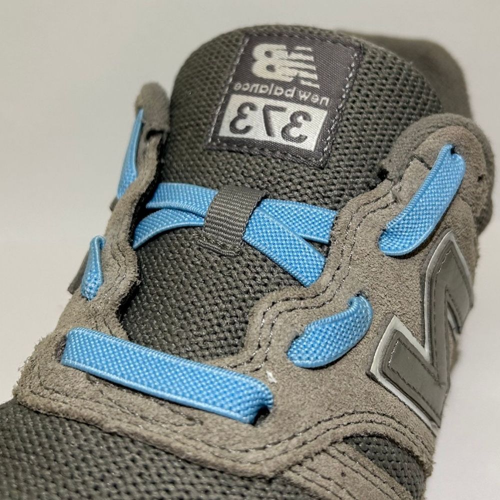 elastische veters in new balance schoenen zonder strikken