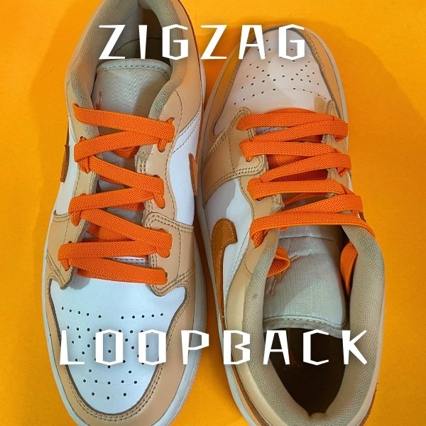 jordans strikken met zigzag loopback methode