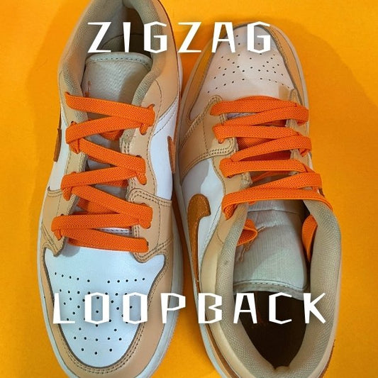 jordans strikken met zigzag loopback methode