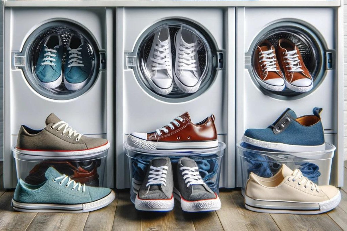 Schoenen wassen in fashion de wasmachine