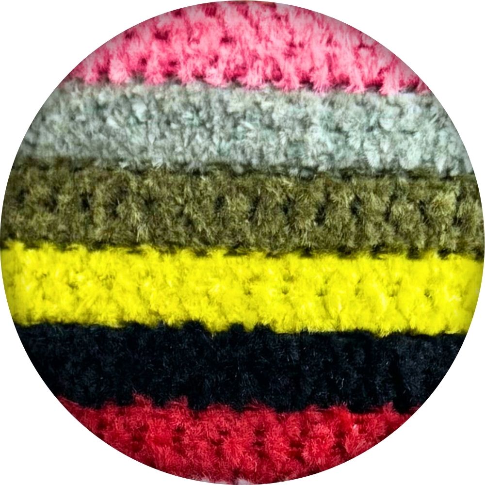 Elastische veters fluffy 7mm