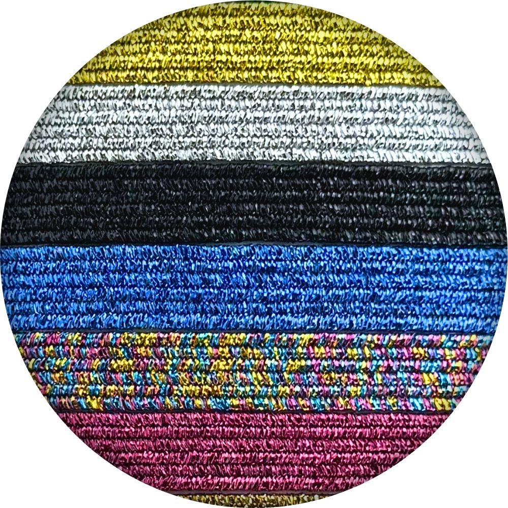 Elastische veters glitter 6mm