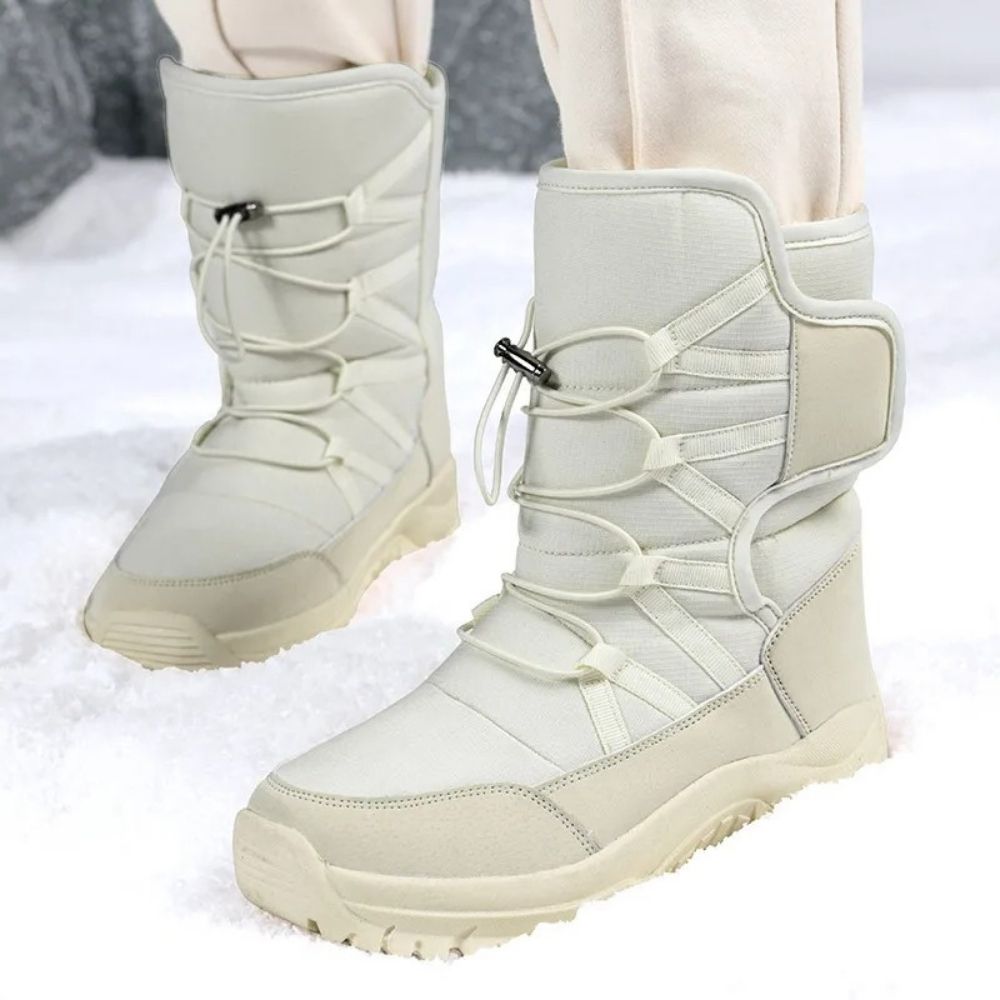 Dames Winterboots met Elastische Verstelbare Sluiting