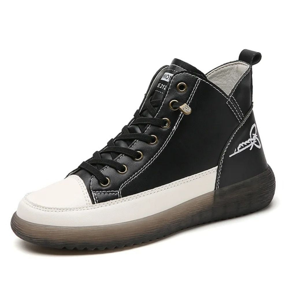 High-Top Damesschoenen met Elastische Veters