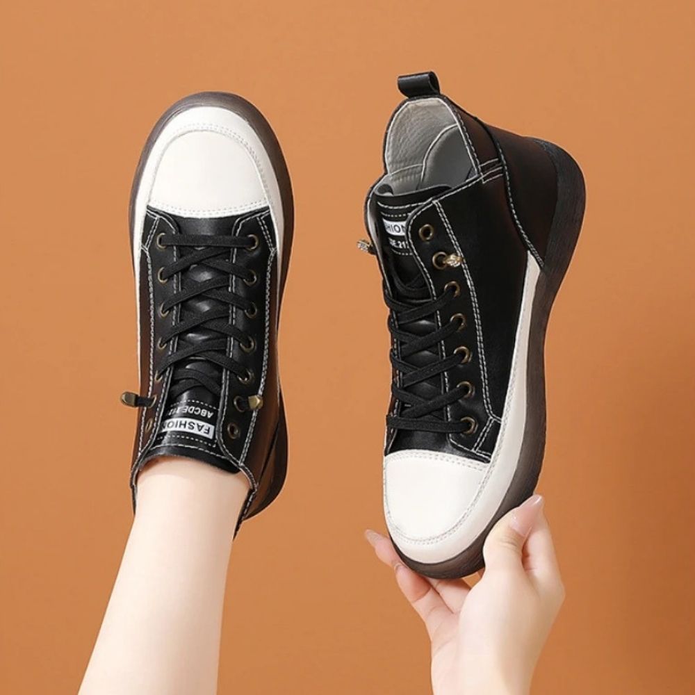 High-Top Damesschoenen met Elastische Veters