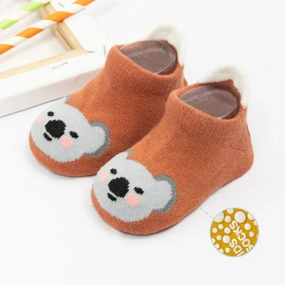 Babysokjes met print en antislip