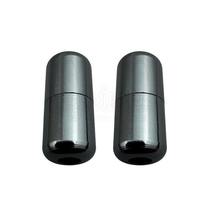 Elastische veters draaicapsule glans sluiting antraciet geschikt voor elastische veters van 3 tot 9 mm breed exclusief 4 mm