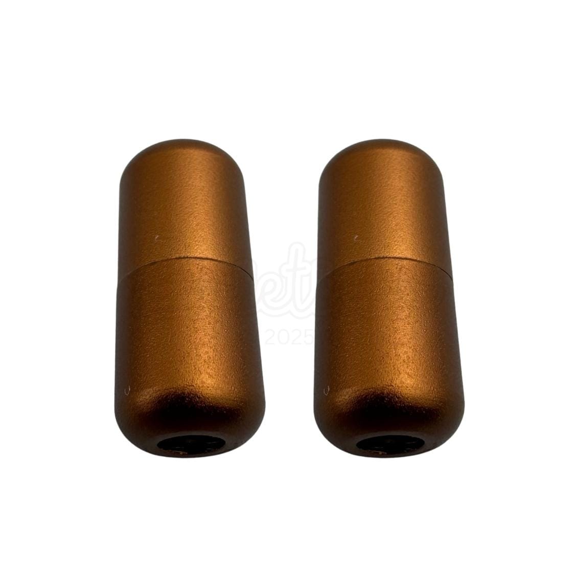 Elastische veters draaicapsule mat sluiting bruin geschikt voor elastische veters van 3 tot 9 mm breed exclusief 4 mm