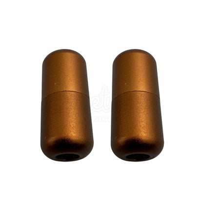 Elastische veters draaicapsule mat sluiting bruin geschikt voor elastische veters van 3 tot 9 mm breed exclusief 4 mm