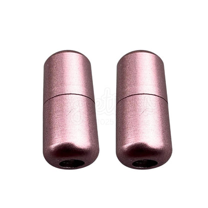 Elastische veters draaicapsule mat sluiting lichtroze geschikt voor elastische veters van 3 tot 9 mm breed exclusief 4 mm