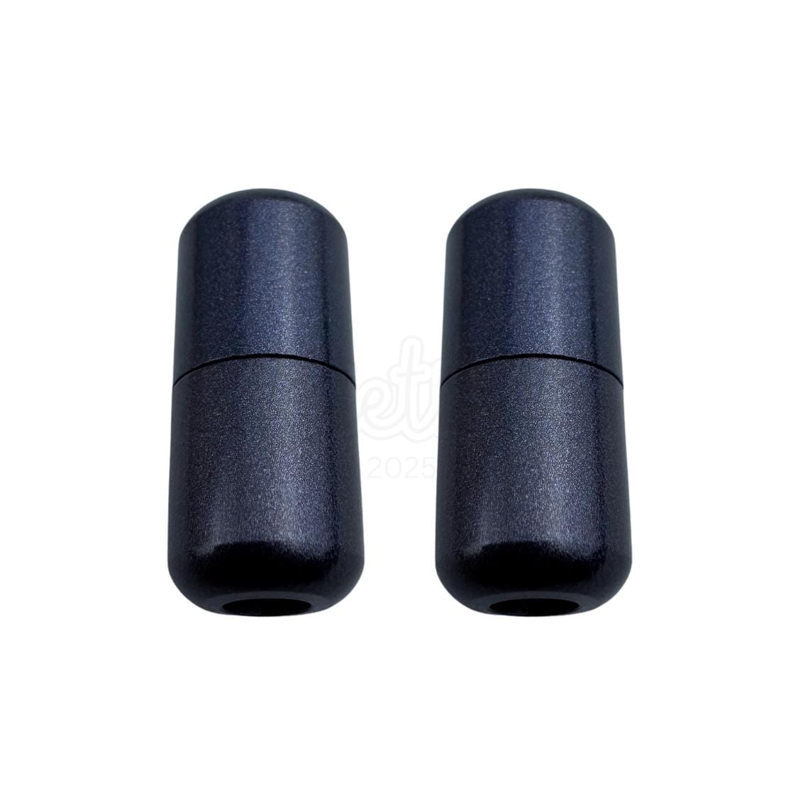 Elastische veters draaicapsule mat sluiting marineblauw geschikt voor elastische veters van 3 tot 9 mm breed exclusief 4 mm