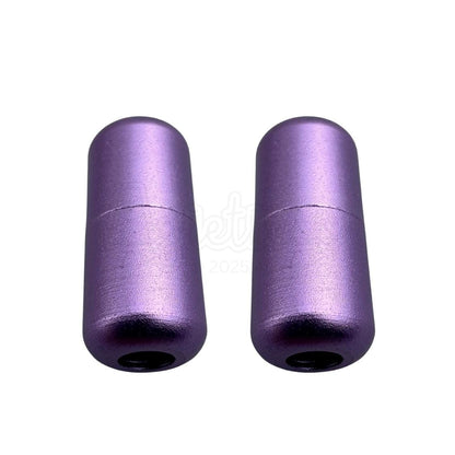 Elastische veters draaicapsule mat sluiting paars geschikt voor elastische veters van 3 tot 9 mm breed exclusief 4 mm