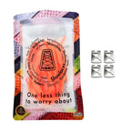 Elastische veters onzichtbaar strikken plat 8mm onzichtbare clipjes oranje in luxe verpakking