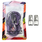 Elastische veters zonder strikken fluffy 7mm magnetische sluiting paars in luxe verpakking