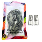 Elastische veters zonder strikken fluffy 7mm magnetische sluiting mosgroen in luxe verpakking