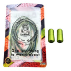 Elastische veters zonder strikken glitter 6mm capsule sluiting splash in luxe verpakking