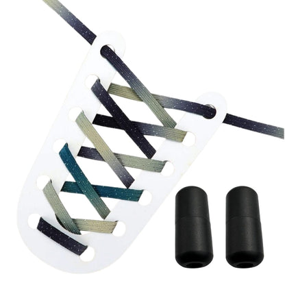 Productafbeelding van glitter elastische veters van 6 mm met capsule sluiting in de kleur stars