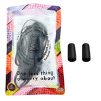 Elastische veters zonder strikken glitter 6mm capsule sluiting zwart in luxe verpakking