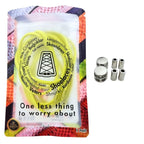 Elastische veters zonder strikken ovaal 4mm luxe lock citroengeel in luxe verpakking