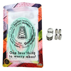 Elastische veters zonder strikken ovaal 4mm luxe lock lichtgroen in luxe verpakking