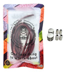 Elastische veters zonder strikken ovaal 4mm luxe lock wijnrood in luxe verpakking