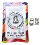 Elastische veters zonder strikken ovaal 4mm luxe lock wit in luxe verpakking