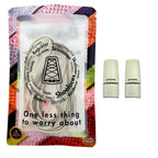 Elastische veters zonder strikken plat 6mm magnetische sluiting beige in luxe verpakking