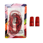 Elastische veters zonder strikken plat 6mm magnetische sluiting rood in luxe verpakking