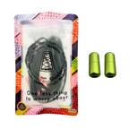 Elastische veters zonder strikken plat 6mm metalen draai capsule mosgroen in luxe verpakking