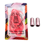 Elastische veters zonder strikken plat 7mm capsule sluiting oranjerood in luxe verpakking