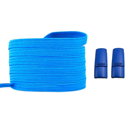 Productafbeelding van platte elastische veters van 7 mm met magneetsluiting in de kleur hemelsblauw