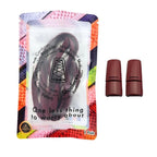 Elastische veters zonder strikken plat 7mm magnetische sluiting wijnrood in luxe verpakking