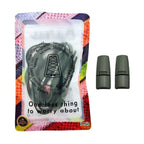 Elastische veters zonder strikken plat 8mm magnetische sluiting mosgroen in luxe verpakking