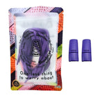 Elastische veters zonder strikken plat 8mm magnetische sluiting paars in luxe verpakking