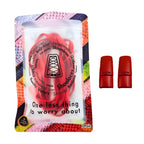 Elastische veters zonder strikken plat 8mm magnetische sluiting rood in luxe verpakking