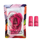 Elastische veters zonder strikken plat 8mm magnetische sluiting rozenrood in luxe verpakking