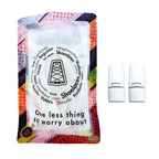 Elastische veters zonder strikken plat 8mm magnetische sluiting wit in luxe verpakking