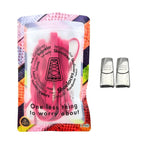 Elastische veters zonder strikken plat 9mm magnetische sluiting rozenrood in luxe verpakking