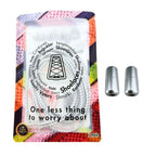 Elastische veters zonder strikken reflecterend 3mm capsule sluiting wit in luxe verpakking