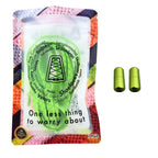 Elastische veters zonder strikken reflecterend 7mm capsule sluiting fluorescerend groen met stretch uitgerekt