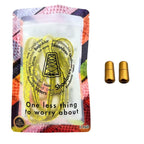 Elastische veters zonder strikken reflecterend 7mm capsule sluiting geel in luxe verpakking