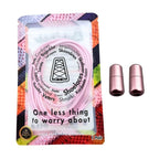 Elastische veters zonder strikken rond 3mm capsule sluiting roze in luxe verpakking