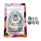 Elastische veters zonder strikken rond 3mm lock sluiting grijs in luxe verpakking