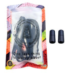 Elastische veters zonder strikken vintage 8mm capsule sluiting marineblauw in luxe verpakking