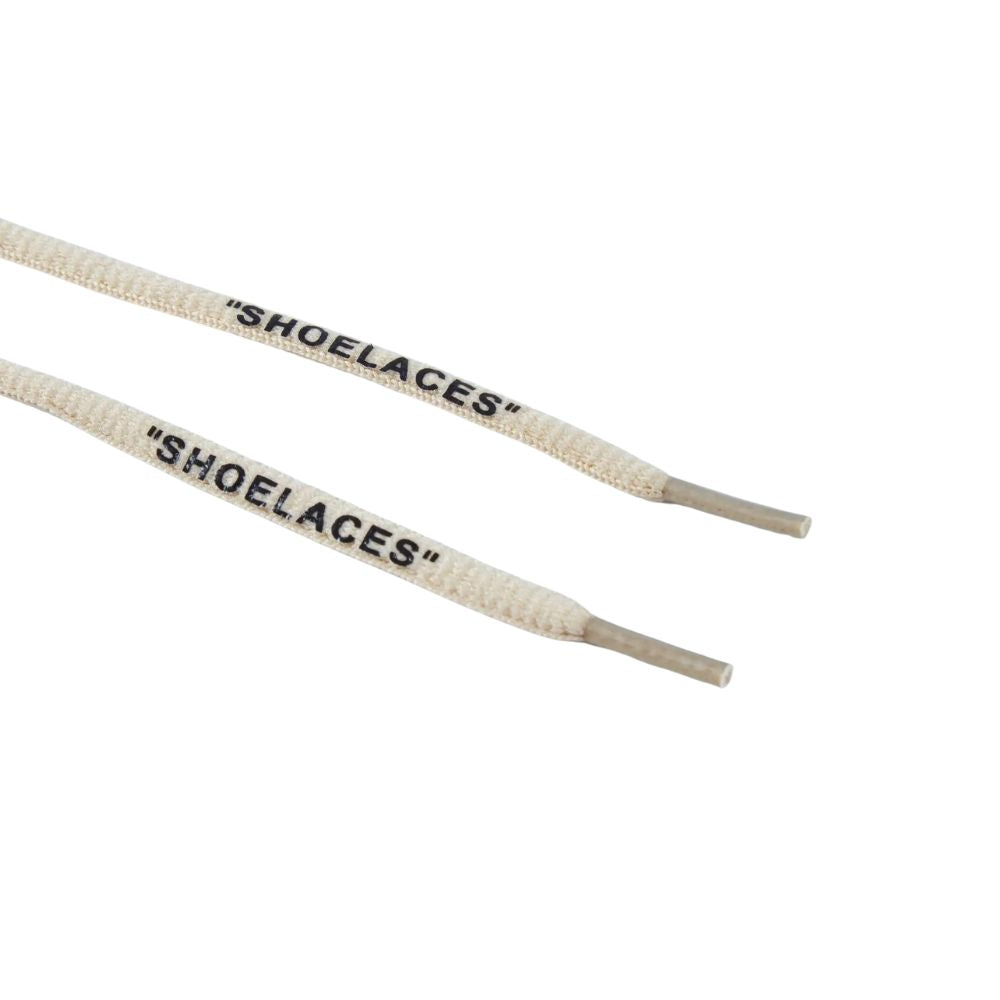 Ronde Off-White Shoelaces beige close up