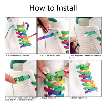 tie-dye-elastic-no-tie-shoelaces-green-magnetic-lock-how-to