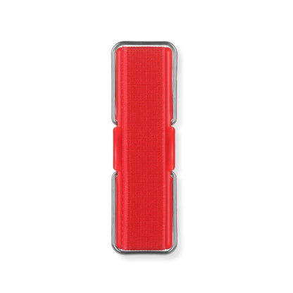 Pinkless Elastische Telefoongrip in levendig rood, voegt een opvallende touch toe aan je smartphone.
